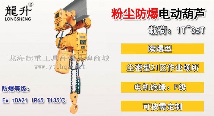 粉塵防爆環鏈電動葫蘆 粉塵防爆環鏈電動葫蘆