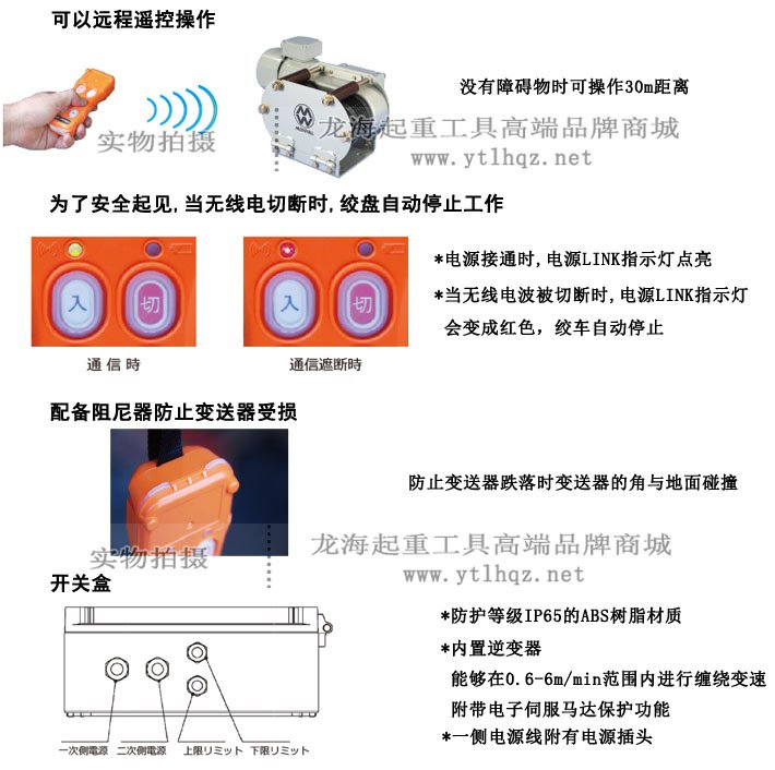 EMX型大力maxpull電動絞盤組成部件圖解 EMX型大力maxpull電動絞盤組成部件圖解