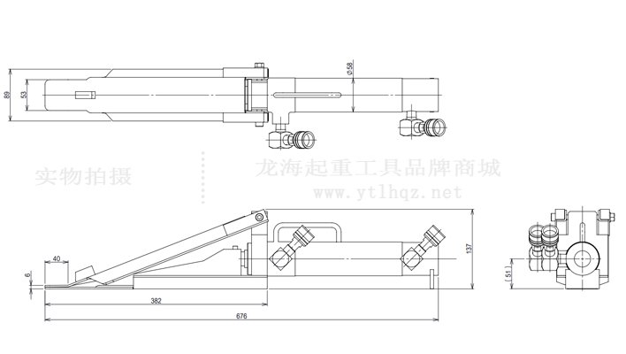 KP-35楔形千斤頂尺寸圖 KP-35楔形千斤頂尺寸圖